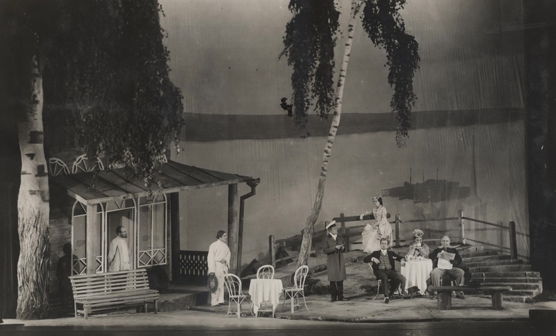 Спектакль «Бесприданница». Драматический театр им. Ф. Г. Волкова. 1936
