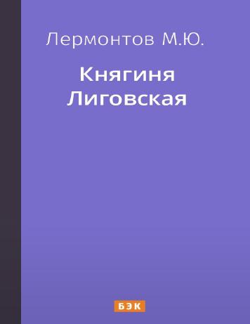 обложка книги Княгиня Лиговская